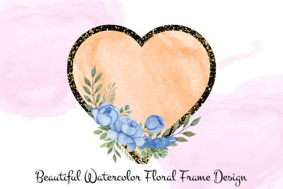 Elegant Watercolor Floral Frame Design: A Versatile and Beautiful Creative Asset