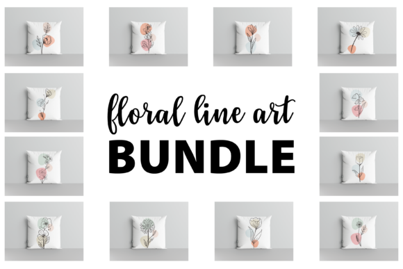 Explore Creativity with Line Art Floral Bundle