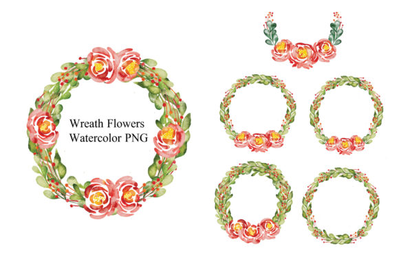 Explore Creativity with Wreath Floral Watercolor PNG