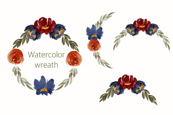 Exploring the Beauty and Versatility of Wreath Watercolor Floral PNG and 4 PNG Files at 300 DPI