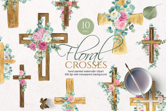 Floral Cross Watercolor: A Creative Treasure