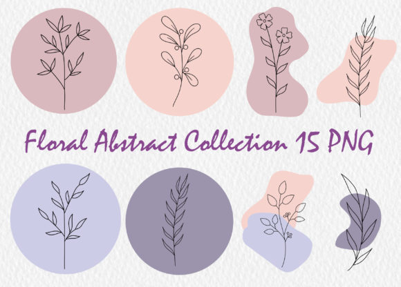 Floral Doodle Abstract Collection: A Versatile and Creative Design Resource