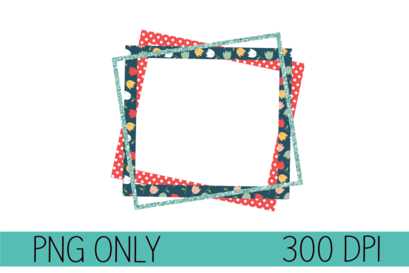 Floral Square Frame: A Versatile Design for Your Creative Projects
