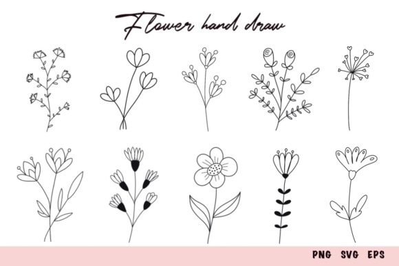 Spring Floral Clipart Set: A Versatile Tool for Creative Projects