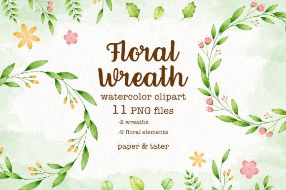 Watercolor Floral Wreath Clip Art Set: A Versatile Tool for Creative Projects
