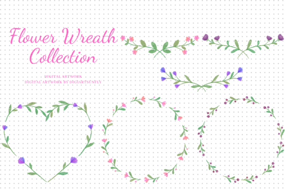 Watercolor Floral Wreath Clipart: A Versatile Tool for Creative Projects